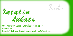 katalin lukats business card